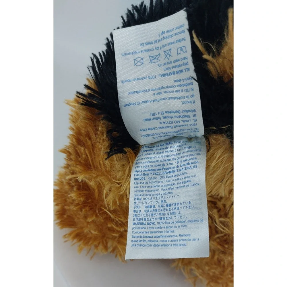 Build A Bear Promise Pets Yorkshire Terrier Yorkie Black & Gold Plush Toy